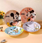 طبق بورسلين ميكي ماوس