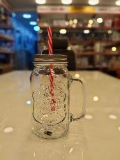 كوب زجاجي باليد 650 مل