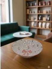 طبق بورسلين الوان مقاس 18