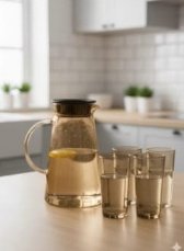 دورق بالاكواب زجاج