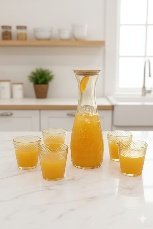 دورق بالاكواب زجاج ابيض