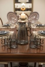 دورق بالاكواب زجاج فاميه