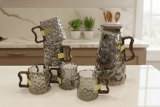 دورق بالاكواب زجاج فاميه